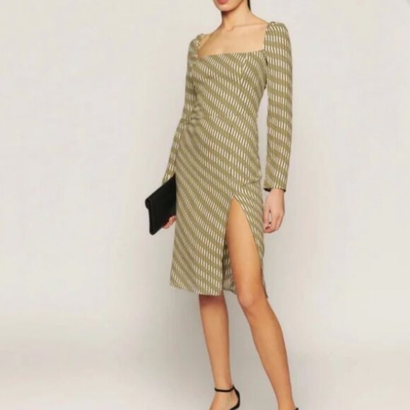 Reformation Peyton Dress Linoleum - Size 4 - Picture 1 of 4